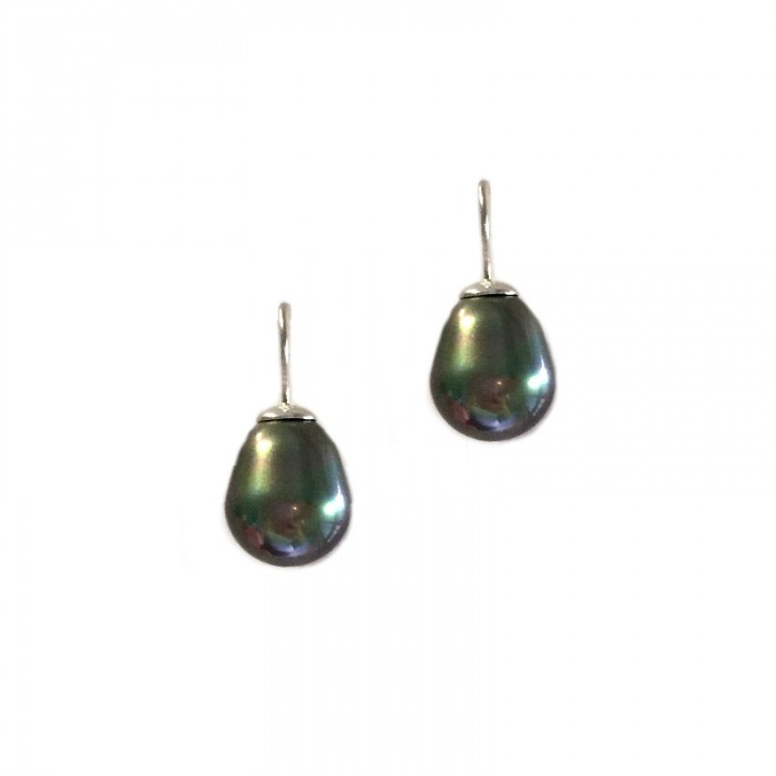 Baroque Pearl Drop Earrings - small (Tahitian)